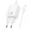 HOCO N60 USB-C 20W зарядно устройство с Type-C към Lightning кабел - Бял