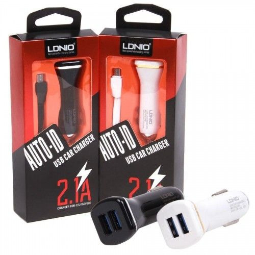 12V Зарядно LDNIO DL-219 2 PORT USB 2.1A MICRO USB