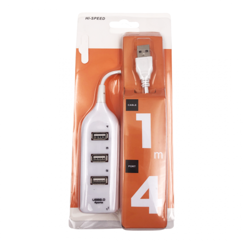 HUB Разклонител към USB 2.0 4 Ports - U003 U03 - Бял