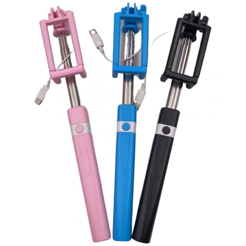 Селфи Стик Monopod с Type - C жак - Розов