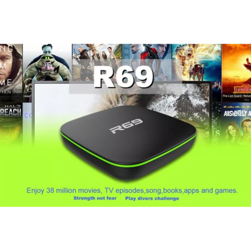 ТВ Бокс R69 Android 7.1 Smart TV Box Quad Core 4K 2GB RAM 16GB ROM