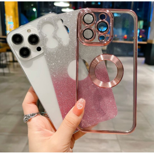 Луксозен лъскав кейс с брукат TP-24 за iPhone 13 mini - Зелен Луксозен лъскав кейс с брукат TP-24 за iPhone 13 mini - Зелен