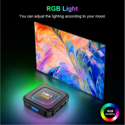 2025 HK1 RBOX K8S RGB TV 4K HDR ULTRA HD android 13.0 TV Stick 4GB+64GB 2.4/5G Wifi 100M-LAN порт Netflix Youtube Media Player