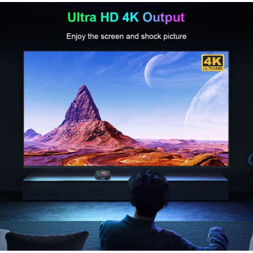 2025 HK1 RBOX K8S RGB TV 4K HDR ULTRA HD android 13.0 TV Stick 4GB+64GB 2.4/5G Wifi 100M-LAN порт Netflix Youtube Media Player