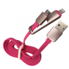 USB Кабел US-22 2 в 1 Lightning + Micro USB
