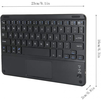 Комплект Bluetooth безжична клавиатура с trackpad YL-03 - Черен