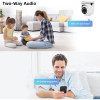 IP Камера тип крушка HY-DE27 2MP 1080P ( APP:V380PRO ) HD 360 градуса с микрофон и високоговорител и LED светлина