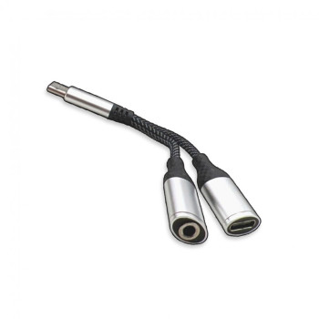 SX-03 OTG Адаптер от Type-C към 3.5mm + Type-C