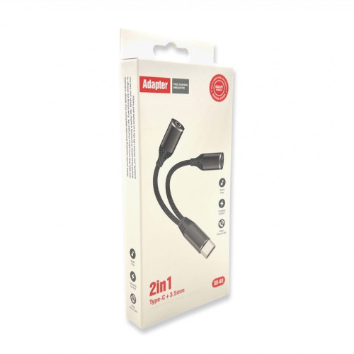 SX-03 OTG Адаптер от Type-C към 3.5mm + Type-C