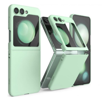 Z15 Silicone case за Samsung Z Flip 5 от 2 части - Зелен