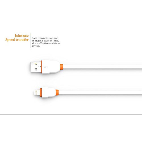 Кабел за Зареждане LDNIO LS02, USB, С накрайник за iPhone - Бял