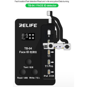 TB-04 Откриване/Четене/Записване Интегриран RELIFE 3 в 1 FACE ID детектор за iPhone X-11 Pro Max Dot Matrix Facial Repair Tool