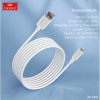 EARLDOM кабел EC183L 2.4A USB към Lightning (1M) - Бял