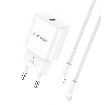 L✮Star 25W 2в1 LS46 изх.USB-C PD Fast с кабел USB-C към USB-C