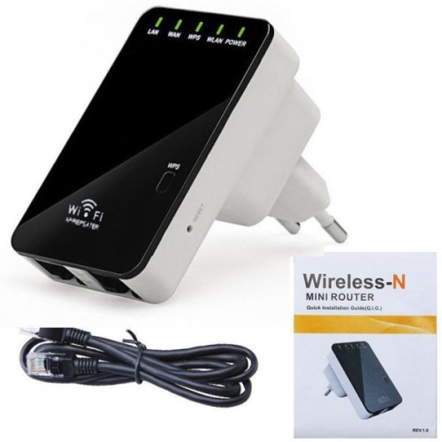 WR-02 300 Mbps Wireless-N Mini Router Wifi Repeater Wi-fi усилвател WR-02 300 Mbps Wireless-N Mini Router Wifi Repeater Wi-fi усилвател