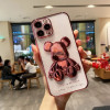 3D Кейс с фигура мечка TP-5 за iPhone 12 Pro Max - Розов