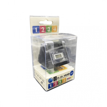 HUB Разклонител USB към USB Micro USB 2.0 4 port hub - Черен KLT-094E