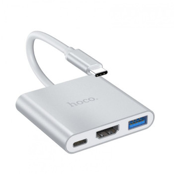 HOCO HB14 Преходник Type-C към HDMI/USB 3.0 /USB-C PD 2.0