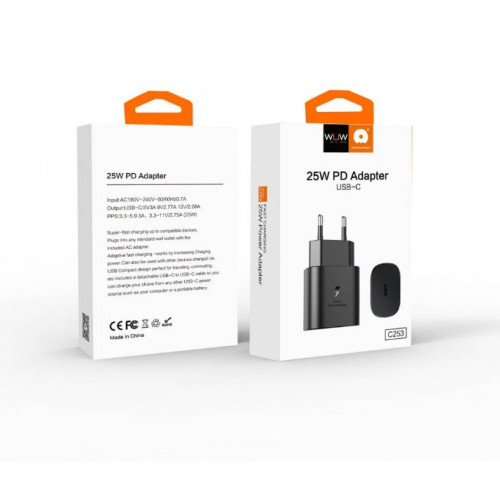 WUW C253 25W Зарядно USB-C