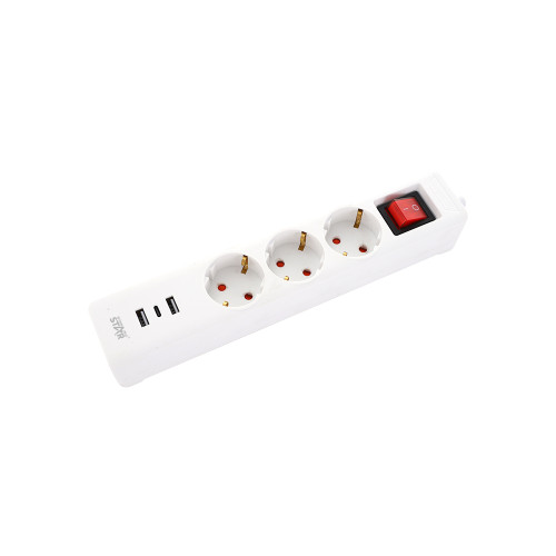 Разкл. Winning Star ST-4047 с 3 гнездa+2 USB-A+1 USB-C 2000W 3М Разкл. Winning Star ST-4047 с 3 гнездa+2 USB-A+1 USB-C 2000W 3М