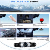 Y108 4-канален видеорегистратор 1080P – 360° Dashcam с GPS, 4 камери, 3.16" дисплей, нощно виждане