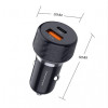 WUW C258 12V Адаптер кола 48W двоен изход USB и USB-C