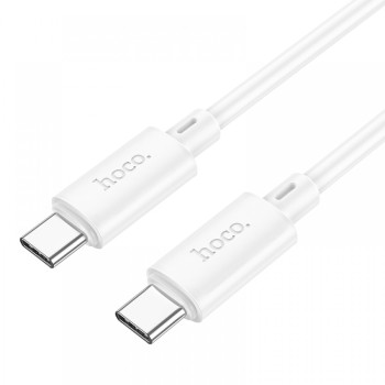 HOCO кабел X88 60W TYPE-C към Type-C (1M) - Бял