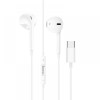 HOCO M101 USB-C/Type-C интерфейс Crystal Joy Слушалки Earpods (Бял)