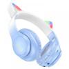HOCO W42 Cat Ears Безжични слушалки Котешки уши - Син HOCO W42 Cat Ears Безжични слушалки Котешки уши - Син