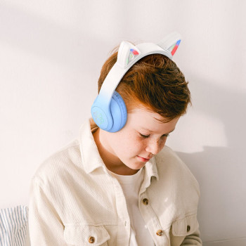 HOCO W42 Cat Ears Безжични слушалки Котешки уши - Син