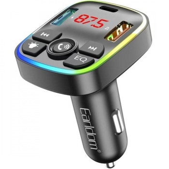 EARLDOM M110 FM 3.1A. модулатор трансмитер (2 USB изхода + 1USB-C, Bluetooth)