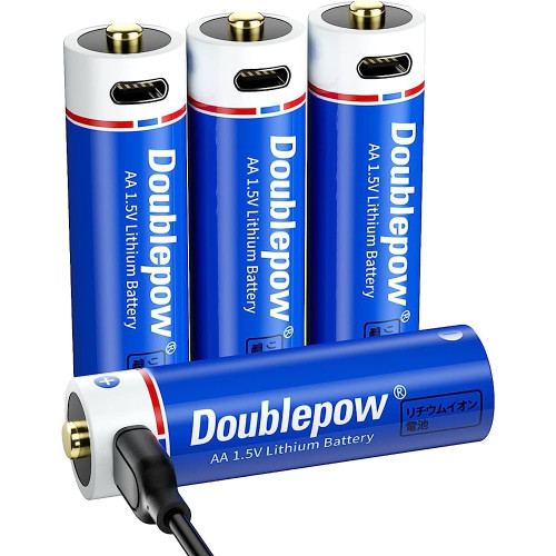 1БР. AAA литиеви батерии зареждащи се с USB-C кабел 600mWh 1.5 V литиево-йонна батерия 1БР. AAA литиеви батерии зареждащи се с USB-C кабел 600mWh 1.5 V литиево-йонна батерия