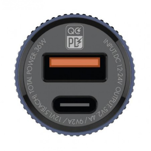 12V 2в1 C510Q 3.0 LDNIO Fast с 2 изхода USB-C + USB 36W - Type-C към Lightning