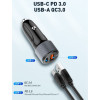 12V 2в1 C510Q 3.0 LDNIO Fast с 2 изхода USB-C + USB 36W - Type-C към Lightning