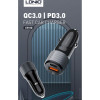 12V 2в1 C510Q 3.0 LDNIO Fast с 2 изхода USB-C + USB 36W - Type-C към Lightning