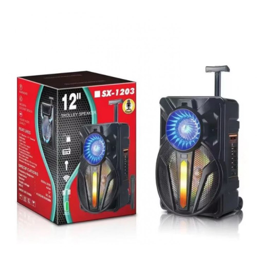 SX-1203 12" 800W Безжична колона говорител субуфер