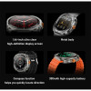 MK72 Смарт часовник 2 Каишки Watch Ultra Bluetooth 5.0 47мм - Черен