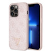 6641 GUESS HC PU LEATHER 4G LOGO STRASS PINK iPhone 14 PRO