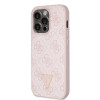 6641 GUESS HC PU LEATHER 4G LOGO STRASS PINK iPhone 14 PRO