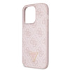 6641 GUESS HC PU LEATHER 4G LOGO STRASS PINK iPhone 14 PRO