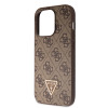 6368 GUESS HC PU LEATHER 4G LOGO STRASS BROWN iPhone 14 PRO