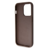 6368 GUESS HC PU LEATHER 4G LOGO STRASS BROWN iPhone 14 PRO