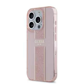 6649 GUESS HC IML 4G STRIPE PINK iPhone 15 PRO MAX
