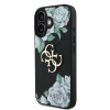 6927 GUESS HC GRAINED PU ROSES AND BIG 4G LOGO BLACK iPhone 16