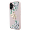 7078 GUESS HC GRAINED PU ROSES AND BIG 4G LOGO PINK iPhone 16