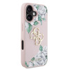 7078 GUESS HC GRAINED PU ROSES AND BIG 4G LOGO PINK iPhone 16