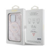 6763 GUESS HC MAGSAFE PU 4G RING CLASSIC LOGO PINK iPhone 15 PRO