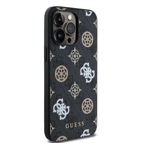 2887 GUESS HC MAGSAFE PU PEONY ON 4G BACKGROUND BLACK iPhone 15 PRO