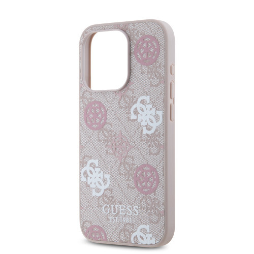 3334 GUESS HC MAGSAFE PU PEONY ON 4G BACKGROUND PINK iPhone 15 PRO