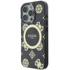 9897 GUESS HC MAGSAFE IML PEONY ON 4G BACKGROUND BLACK iPhone 15 PRO MAX